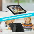 thumbnail image 4 of XYX Case for Samsung Galaxy Tab A9 8.7 inch (SM-X110/SM-X115), Dual Layer Slim Heavy Shockproof Rugged Protective Cover Case with Kickstand (Black), 4 of 7