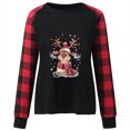 thumbnail image 4 of GA WEIHUA Reduced,Women's Casual Long Sleeve Vintage Christmas Graphic Tops Crewneck Sweatshirts Cute xmas Loose Fit Pullover(Red,Medium), 4 of 4