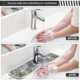 thumbnail image 5 of Coolnut Winter Angel Gifts Sink Splash Guard for Faucet 2 Packs Faucet Absorbent Mats, Christmas Tree Faucet Handle Drip Catcher Quickly Drying Mat for Kitchen Counter Bathroom, 14.9"x5.5", 5 of 7