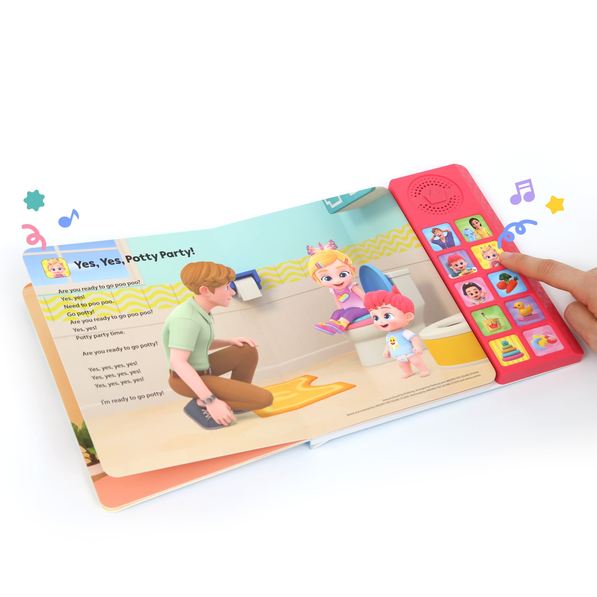 Pinkfong Bebefinn Play Sound Book Toy Let's Poo Cadeau pour enfants
