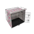 thumbnail image 6 of Vintage Rose Dog Crate Cover, Grungy Look Flower Arrangement, Easy to Use Pet Kennel Cover Small Dogs Puppies Kittens, 7 Sizes, Pale Blue Pink, by Ambesonne, 6 of 6