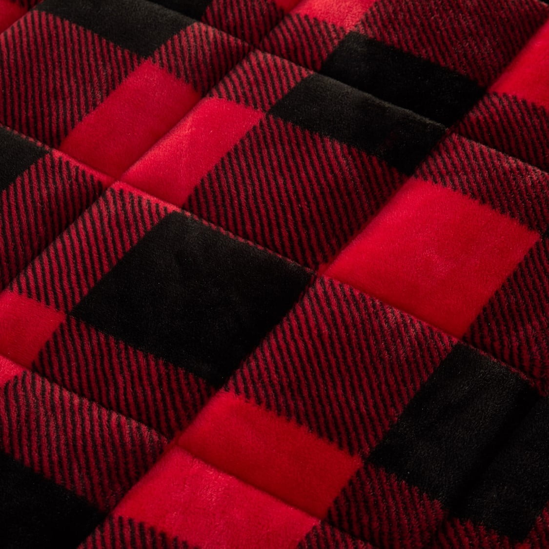 Dearfoams Red Buffalo Plaid Weighted Blanket 12 lb Walmart