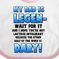 thumbnail image 4 of Inktastic Legendary Dad Boys or Girls Baby Bib, 4 of 4