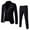 Black, variant on Pntutb Mens Fashion Suit Jacket Vest Suit Pants Three-Piece Suit
