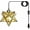 Gold-transparent, variant on Gold Moravian Star Hanging Light with 16.5ft Plug-in Cord,Farmhouse Star Pendant Light Fixture with Switch,Indoor Decorative Ceiling Light for Bedroom Kitchen Island Porch Etc(LED Bulb Include)