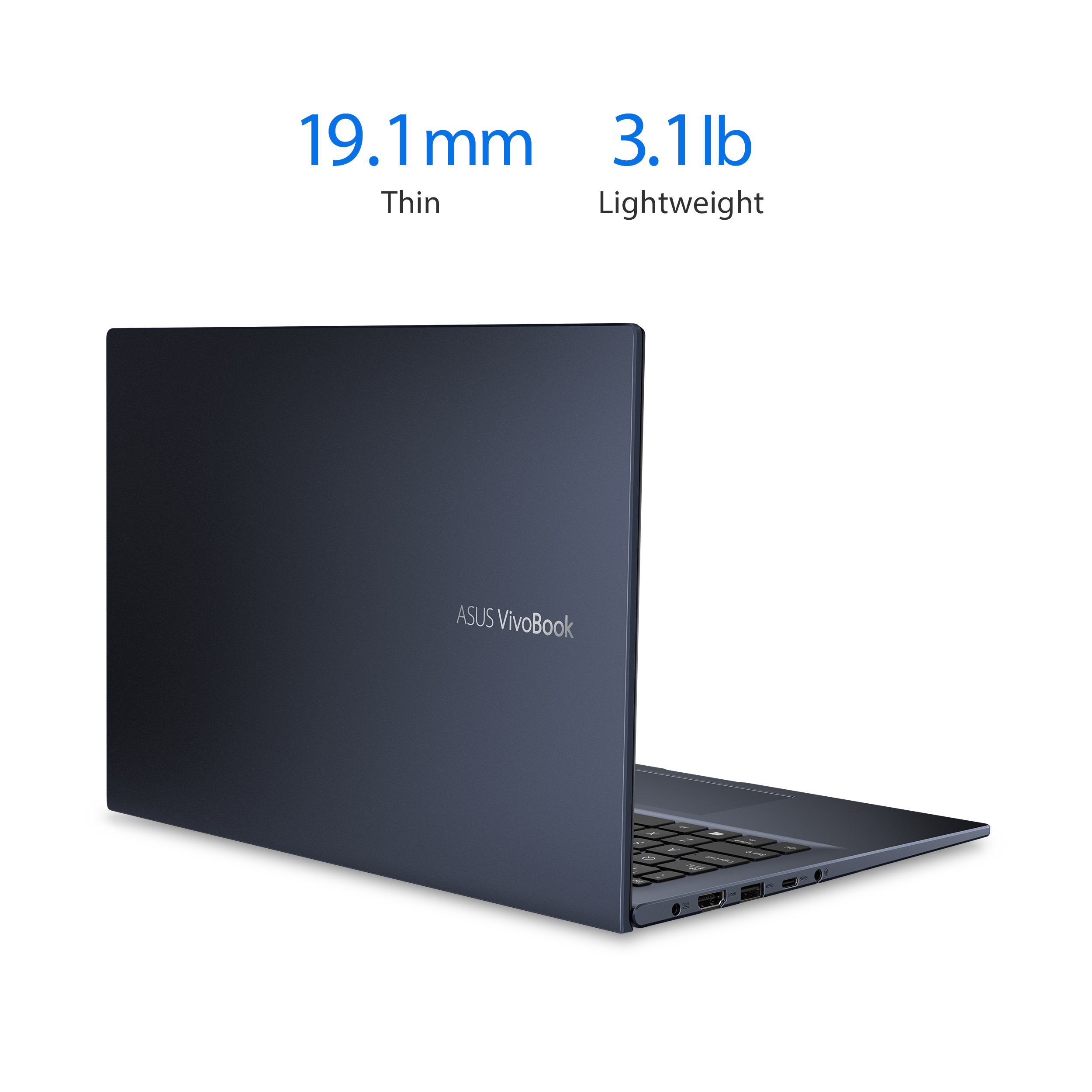 Asus VivoBook 14 Premium Thin and Light Laptop 14” FHD Display AMD 4-Core Ryzen 5 3500U 8GB DDR4 256GB SSD Backlit Keyboard Fingerprint USB-C HDMI Wifi6 Harman Win10 - image 5 of 6