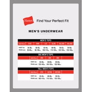 Hanes T-Shirt Undershirt, 3-Pack, Comfort Fit Ultra Soft, Mens Cotton Undershirt, Black/Grey