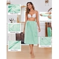 thumbnail image 5 of EKOUAER Women's Towel Wrap Soft Lightweight Shower Wrap Absorbent Spa Body Wrap Bath Robe with Velcro, 5 of 7