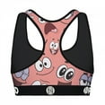 thumbnail image 2 of SpongeBob SquarePants Patrick Faces PSD Sports Bra-Large, 2 of 2