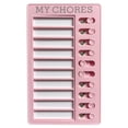 thumbnail image 2 of Chore Chart Board - Daily To Do List Tracker - Portable Checklist Board for Adults - Task Management Planner - 1 Pack - Pink, 2 of 8