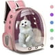 thumbnail image 3 of Transportín para mascotas, mochila tipo burbuja para gatos pequeños, bolsa de transporte transpirable con soporte ventilado. Rosa, 3 of 8