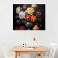 thumbnail image 2 of Bouquet of Vibrant Roses - Matte Canvas Art 20×16in, 2 of 3