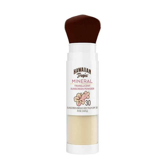Brocha de polvo mineral Hawaiian Tropic SPF30