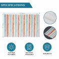 thumbnail image 6 of Abstract Orange, Placemats Set of 4, Geometric Striped Ombre Green Washable Wipeable Table Mats for Dining Tables, Indoor Outdoor Kitchen Place Mats for Holiday Party Table Decor, 6 of 9