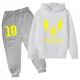 thumbnail image 3 of Conjunto de sudadera con capucha y pantalones largos de moda infantil con la superestrella argentina de fútbol número 10, ropa para niños, primavera y otoño, ropa deportiva Messi, 3 of 5