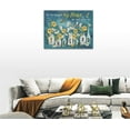 thumbnail image 4 of Farmhouse Flower Decor Wall Art Rustic Daisy Sunflower Floral Hummingbird Family Blue The Lord Pictures Wall Decor Canvas Painting Prints Artwork Framed for Bathroom Bedroom Kitchen 16"x12", 4 of 6