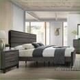 thumbnail image 4 of Bedroom Furniture Set, 6-Piece Queen Size with Bed Dresser Mirror 2 Nightstands Chest, Weathered Slate Gray Wood | Wood | Standard Beds, 4 of 10