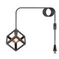 thumbnail image 1 of Plug In Chandelier Nordic Style Dining Room Staircase Metal Brown Dome Pendant Light Hanging Lamps, 1 of 4