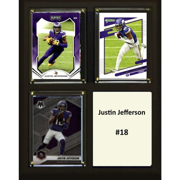 Justin Jefferson Minnesota Vikings 8" x 10" Trading Card Plaque