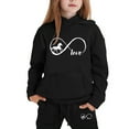 thumbnail image 3 of WOYY Toddler Girls Hoodie Set Horse Print Hooded Sweatshirt Joggers Outfits, Sizes 2-3T, 3 of 3