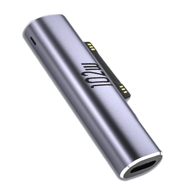 Convertidor de Enchufe de Carga RáPida USB C Tipo C PD de 102 W para Surface Pro 3 4 5 6 7 8 Go para Surface Book 1 2 3