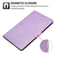thumbnail image 3 of Galaxy Tab S7 2020 Case, Dteck Glitter Sparkle PU Leather Folio Case Multi-angle Viewing Stand Protective Cover with Card Slots for Samsung Galaxy Tab S7 11 inch 2020 Model SM-T870 T875 T876B, Purple, 3 of 6