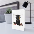 thumbnail image 5 of DistinctInk Greeting Card / Note Card - Black Russian Terrier Puppy Graduation - PACK of 1, 5 of 7