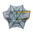 thumbnail image 5 of sunsanly Foldable Fishing Bait Trap 6/8/10/12/16 Holes Heavy Duty Fine Mesh Portable Collapsible Shrimp Minnow Crawfish Catcher Trap Cast Trap Net Dip Cage, 5 of 8
