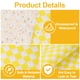 thumbnail image 3 of Uxcell 200 Pcs Hojas de Papel Encerado para Alimentos, Hojas de Papel de Envoltura de 7 x 7 Pulgadas, Amarillo, 3 of 6