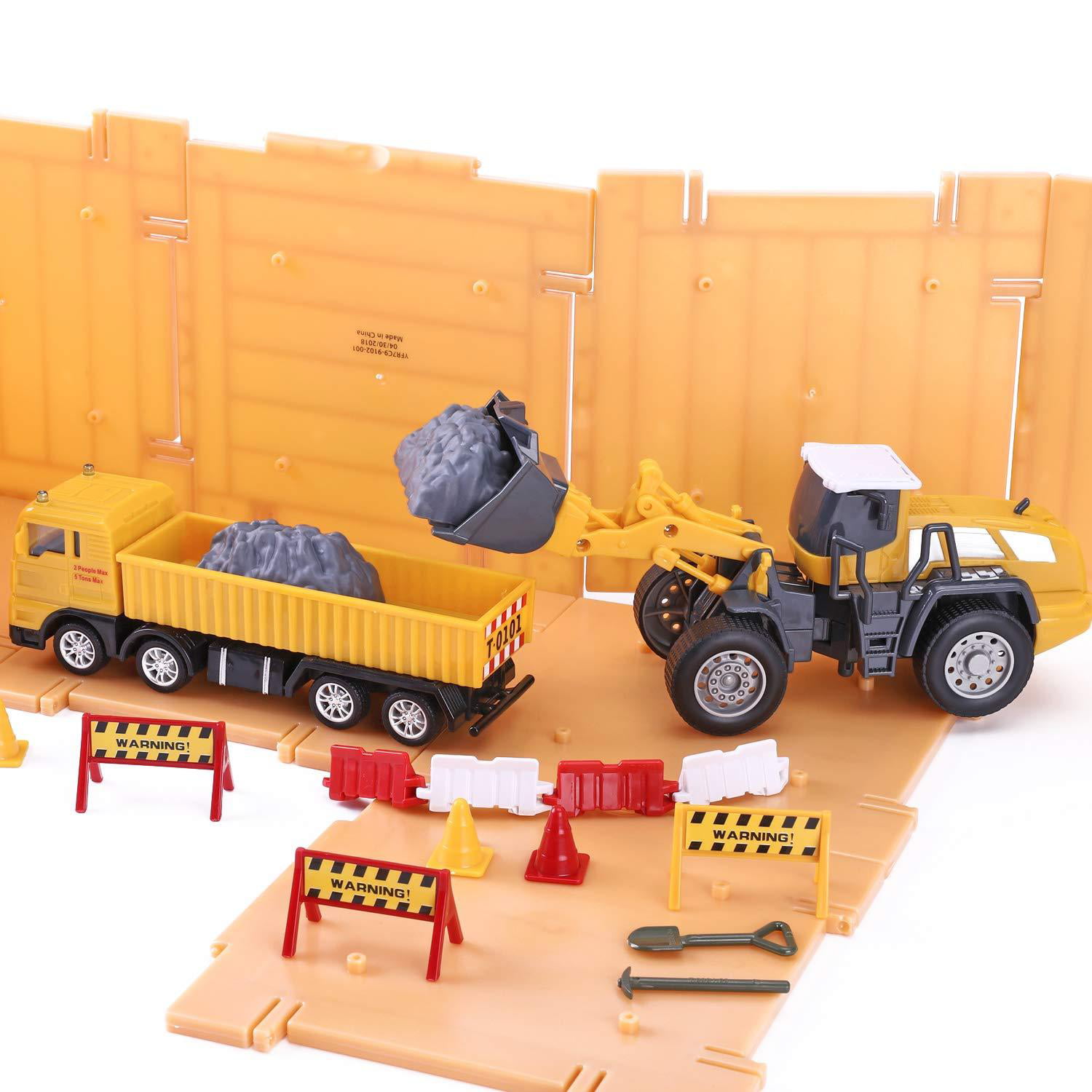 iPlay iLearn Construction Site Vehicles Toy Kids Engineering Playset Gift 