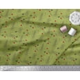 thumbnail image 2 of Soimoi Green polyester Crepe Fabric Rocket & You Are My Everything Text Printed Fabric 1 Yard 52 Inch Wide, 2 of 3