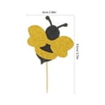 thumbnail image 2 of Raindrops 24pcs Bumble Bee Cupcake Toppers Bee Cupcake Picks Cake Decorations For Bee Theme Baby Shower Birthday Party Decoration Supplies, 2 of 8
