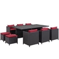thumbnail image 6 of Modway Reversal Outdoor Patio 11 Piece Dining Set, Multiple Colors, 6 of 27
