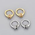 thumbnail image 2 of Pendientes de plata de ley 925 para mujer, aretes de circonita con forma de corazón y estrella, joyería para prevenir alergias, accesorios de fiesta, regalo, 2 of 2