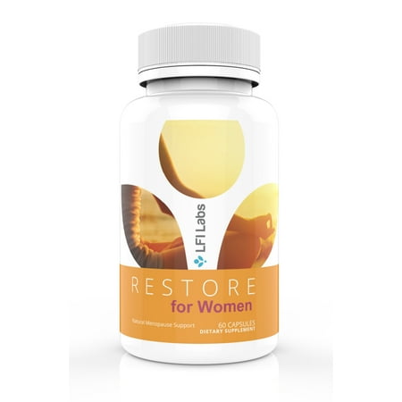 LFI Restore For Women - Your Doctor Recommended 100% All Natural Menopausal Solution. Promotes Beneficial Estrogen Metabolism to Balance Your Hormones & Make You Feel Good (Best Anti Estrogen For Steroid Cycle)