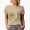 Tan, variant on Teacher, School, Back-To-School or Teaching Profession Themed, Groovy Retro Wavy Text Merch Gift, Tan T-Shirt, Medium