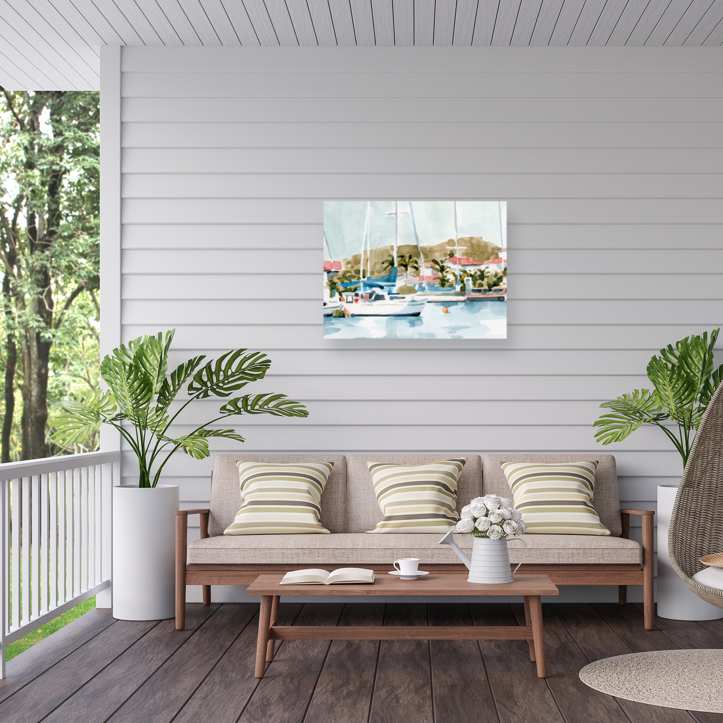 Emma Caroline 'Vintage Vacation II' Outdoor Canvas 24x32