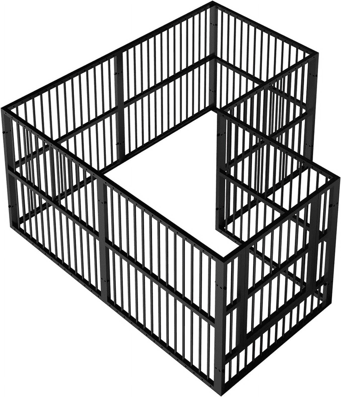 Walnest 31.5" Height Pet Playpen 2 Panel Add-On, Dog Playpen, Puppy Dogs Heavy-Duty Extendable Pen,Easy Assemble, Black
