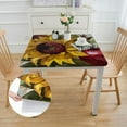 thumbnail image 2 of BANET Vinyl Flannel Backed Tablecloth, and Sunflower Cottage Design Vinyl Tablecloth with Flannel Backing, Square 36*36, 2 of 8