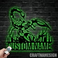 thumbnail image 5 of Craftnamesign Personalized Scorpion Metal Wall Art LED Light, Custom Scorpion Lover Name Sign, 5 of 5