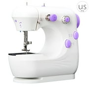Mini Electric Sewing Machine Portable Household Sewing Machine Beginner Tailors Free-Arm Crafting Mending Machine
