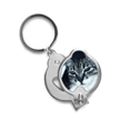 thumbnail image 1 of Animal Cool Gray Cat Photograph Finger Nail Clippers Scissor Stainless Steel Cutter, 1 of 3