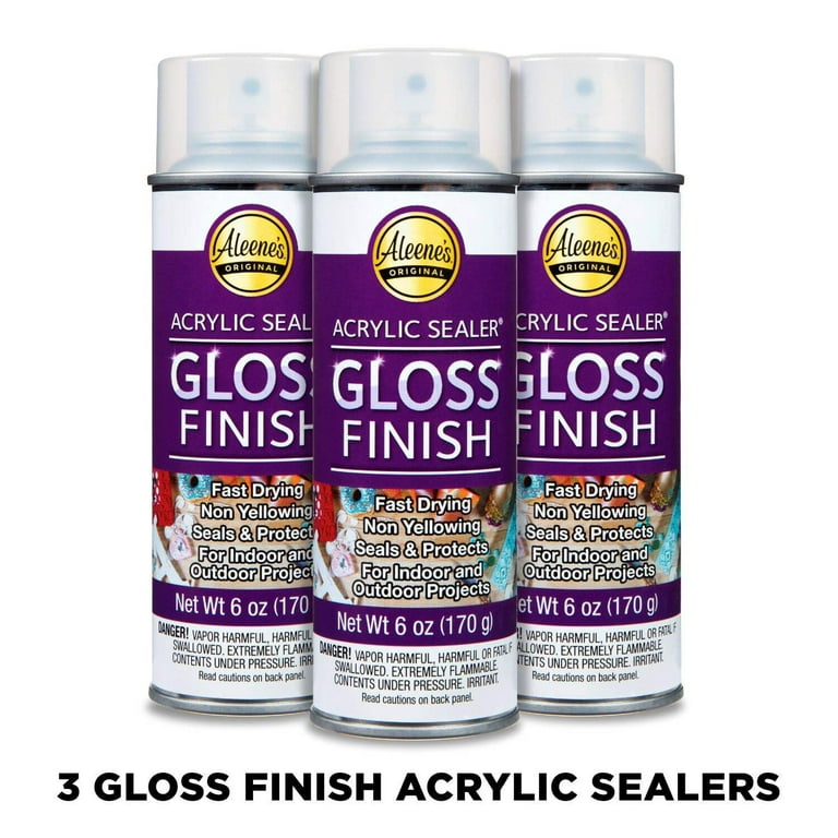 Aleene's Acrylic Spray Sealer Gloss Finish 6 oz. 3 Pack