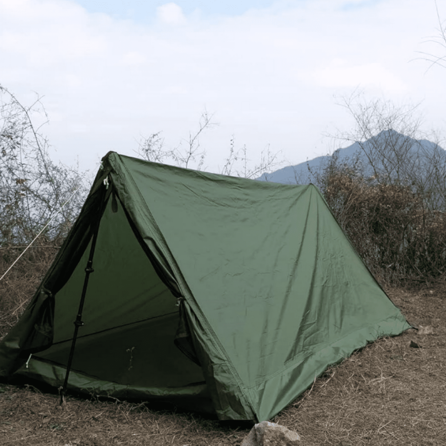 2-Person Trekking Pole Tent for Backpacking - Ultralight A-Frame Backpacking Tent, Two Person Waterproof Hiking Tent for Camping, Lightweight Camping Tent for Scouts