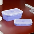 thumbnail image 4 of Foldable Silicone Lunch Box, Compact 350ml Food Container, Heat-Resistant Bento Box for Office Use, 4 of 4