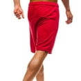 thumbnail image 5 of SOOMLON Mens Shorts Casual Slim Fit Shorts for Men Beach Shorts Loose Straight Beach Pants Sports Pants Red L, 5 of 5