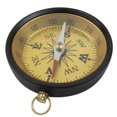 thumbnail image 1 of INDIA OVERSEAS TRADING CORP AL 4843A Aluminum Flat Desktop Compass, Gold Dial, Black Finish, 1 of 1