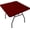 Burgundy, variant on 34" Folding Card Tablecloth, Stretch Fitted Table Cover Portable Square Height Dining Table Topper for Party (red)