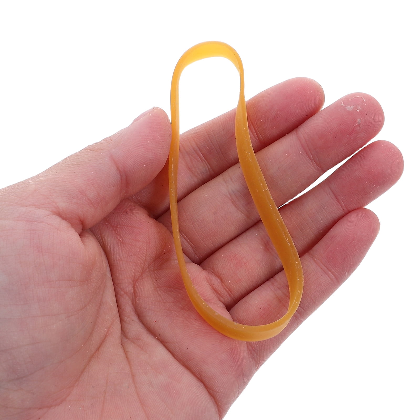 Raindrops 300 Pieces Yellow Rubber Bands, Thick Wide High Elasticity Bands for Office File and Folder Binding
