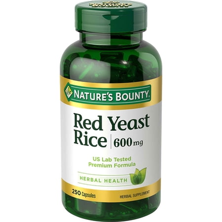 Nature s Bounty Red Yeast Rice -- 600 mg - 250 Capsules